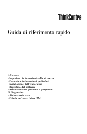 Lenovo ThinkCentre M52e (Italian) Quick reference guide