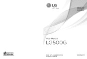 LG 500G User Manual
