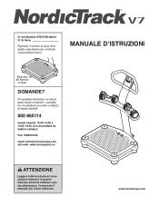 NordicTrack V7 Italian Manual
