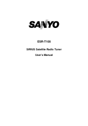 Sanyo ESR-T100 User Manual