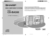Sharp CD-BA300 CDBA300 Operation Manual