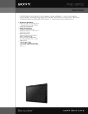 Sony FWD-50PX2 Brochure