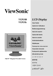 ViewSonic VG910S User Guide
