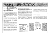 Yamaha NS-300X Owner's Manual