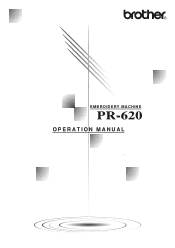Brother International PR-620 Users Manual - English