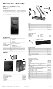 HP dx2290 Illustrated Parts & Service Map - HP Compaq dx2290 Business PC