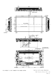 NEC X461UN Mechanical Drawing