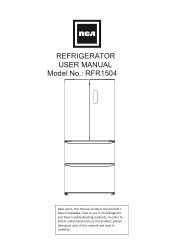 RCA RFR1504 English Manual