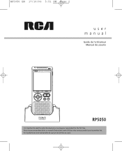 RCA RP5050 User Manual - RP5050