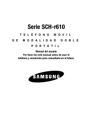 Samsung SCH-R610 User Manual (user Manual) (ver.f5) (Spanish)
