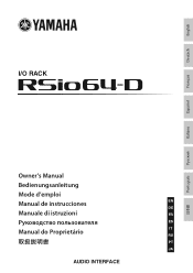 Yamaha RSio64-D RSio64-D Owners Manual [English]