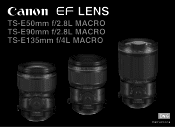 Canon TS-E 135mm f/4L MACRO TS-E50mm f/2.8L Macro TS-E90mm f/2.8L Macro TS-E135mm f/4L Macro Instructions