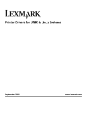 Lexmark MS818 Printer Drivers for UNIX & Linux Systems