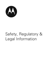 Motorola DEFY with MOTOBLUR Legal Guide