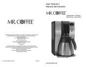 Mr. Coffee 10 User Manual