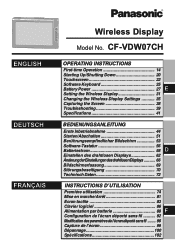 Panasonic CFVDW07CH CFVDW07CH User Guide