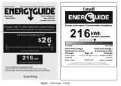 RCA RFRF452-F Energy Label