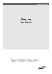 Samsung S19A10N User Manual (user Manual) (ver.1.0) (English)