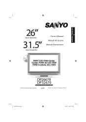 Sanyo DP32670 Owners Manual