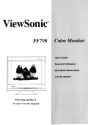 ViewSonic PF790 User Manual