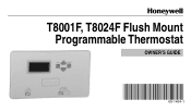 Honeywell T8001F Owner's Manual