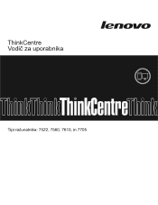 Lenovo ThinkCentre A58 Slovenian (User guide)