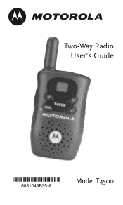 Motorola T4500 AA User Guide