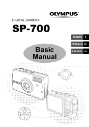 Olympus SP 700 SP-700 Basic Manual (English, Français, Español)