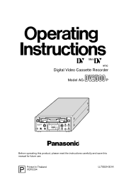 Panasonic AG-DV2500 Dv Recorder