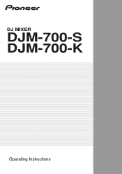 Pioneer DJM-700 Owner's Manual