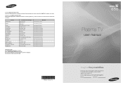 Samsung PL50A650T1R User Manual (user Manual) (ver.1.0) (English, Spanish)