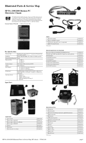HP Pro 2080 Illustrated Parts & Service Map: HP Pro 2000/2080 Business PC