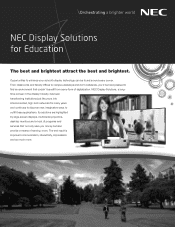NEC NP-PX1004UL-WH Education Brochure