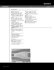 Sony XM-SD46X Marketing Specifications