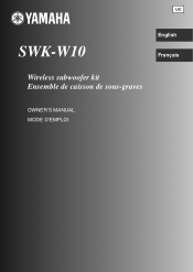 Yamaha SWK-W10 SWK-W10 Owners Manual