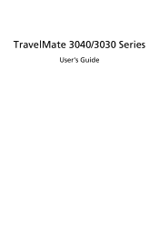 Acer TravelMate 3030 User Manual