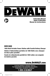 Dewalt DCB1800B Instruction Manual
