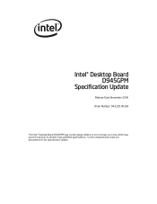 Intel D945GPM D945GPM Desktop Board Specification Update