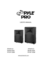 Pyle PPHP153M PPHP120A Manual 1