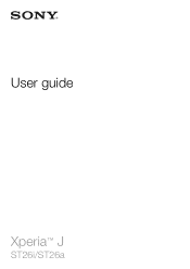 Sony Ericsson Xperia J User Guide
