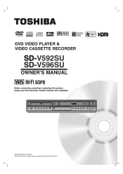 Toshiba SD-V592 Owners Manual
