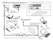 Toshiba TDP-P3-US Quick Start Guide