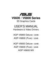 Asus AGP-V6800 V6800 English Manual version 1.02