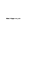 HP Mini 1100 Mini User Guide - Linux
