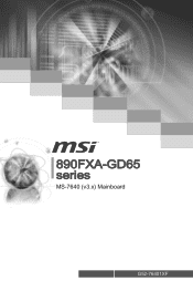 MSI 890FXA User Guide