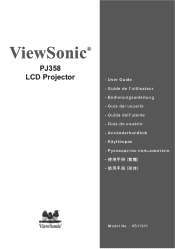 ViewSonic PJ358 PJ358 User Guide