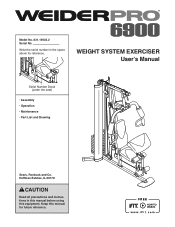 Weider Pro 6900 English Manual