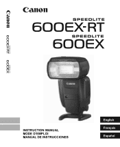 Canon Speedlite 600EX-RT Instruction Manual