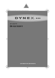 Dynex DX-32L152A11 Tech Note (French)