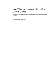Intel SR2520SAXSNA User Guide